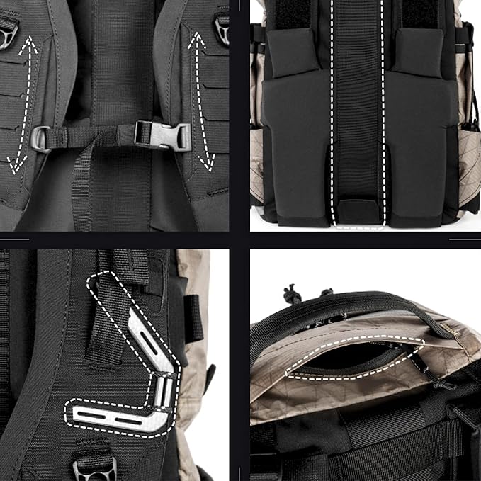 Lii gear New Octopus 2 Uhmwpe Tactical Backpacks X-Pac Leisure Waterproof Outdoor Commuting Travel Hiking Backpacks
