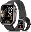 Smart Watches for Women Reloj Mujer: Smartwatch with 30Day Battery Life SpO2 Sleep Heart Rate Monitor, Bluetooth Calls, 120 Sport Modes IP68 Waterproof Fitness Tracker watch for Android iPhone 2Bands
