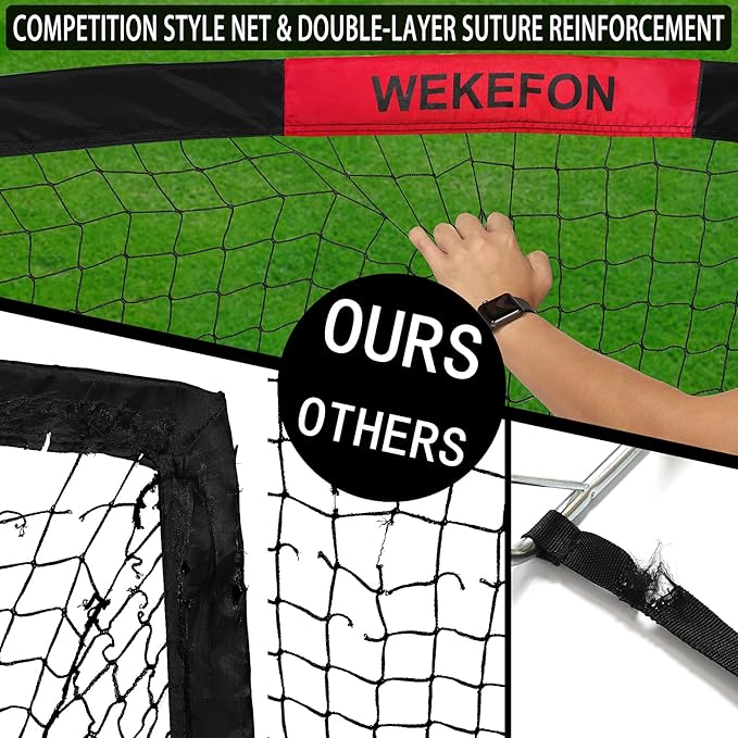 Soccer Goal 5' x 3.1' Portable Soccer Net with Carry Bag for Backyard Games and Training for Kids and Youth Soccer Practice, 1 Pack