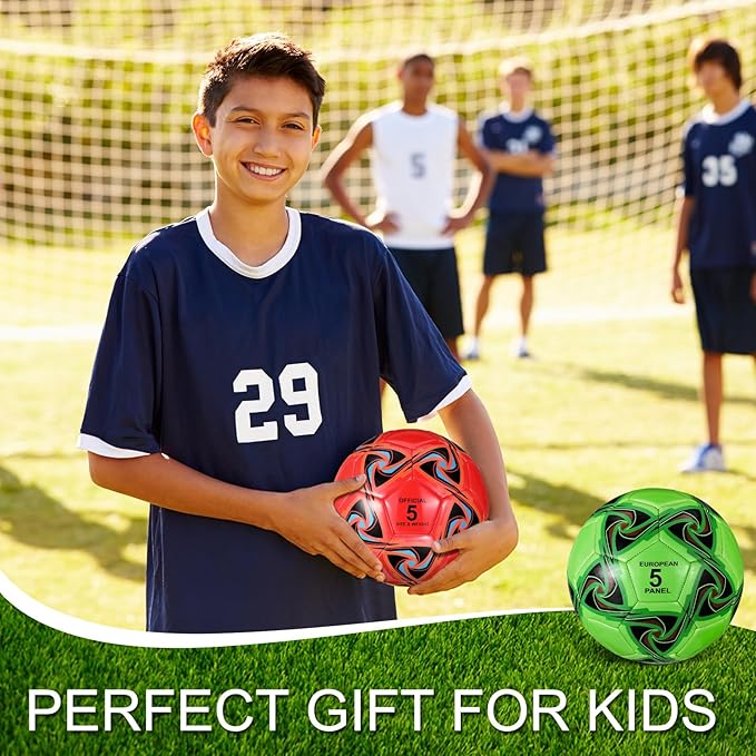 Libima 13 Pcs Soccer Ball Bulk 10 Pcs Official Soccer Ball with 2 Pump and Carry Bag Indoor Outdoor Training Game Sport Gift for Youth Adult Back to School