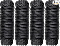 Boat Dock Lines Marine Rope - 5/8" x 15ft with Pre-Spliced 15" Loop Double Braided Nylon Ropes Bumper Tie Mooring Line for Boats Docking Pontoon Boating Accessories - 4 Pack