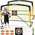 Soccer Goal 7'x5', 6.6‘x3.3', 5'x3.6', 4'x3', 3'x2.2' Soccer Net for Kids Backyard