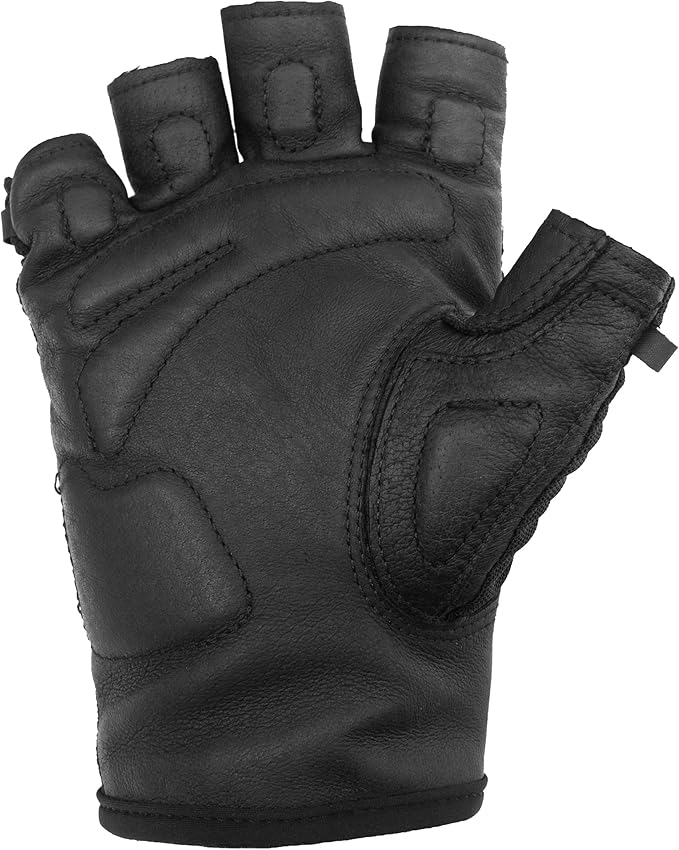 Superset Leather Workout Gloves for Weight-Lifting (Padded) Perfect for Gym Training (Breathable) Black / 9 Mens M Womens XL