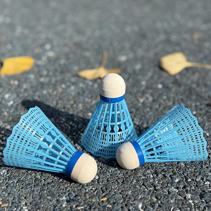 12 Packs Nylon Badminton Shuttlecocks Birdies Nylon Feather Shuttlecocks Badminton Birdies Great Stability ＆ Durability Indoor Outdoor Sports Hight Speed Training