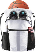 BeeGreen Drawstring Backpack Bag with Shoe Compartment, X-Large Black Gym Sports String Cinch Backpack