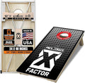 Titan Bags X Factor Cornhole Boards - ACL Elite Approved Cornhole Board Set w/Patent Pending X Underside Bracing for Maximum Durability - Regulation Size for Professional & Outdoor Sports Game