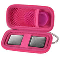 Heart Rate Monitor Case for AliveCor for KardiaMobile 6L / 6L Max 1L Personal EKG Monitor Storage Holder for Cardiac Mobile Portable Heart Rate Monitor Bag Organizer (Pill Box Included) Rose Red