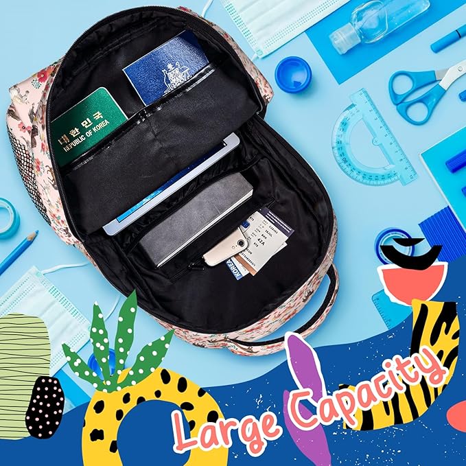 Horse Backpack for Boys Girls Bookbags Lightweight Adjustable Elementary Middle High School Bags for Kids Children Teenagers Travel Daypack Laptop Hiking Backpacks