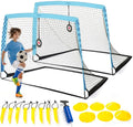 Premium Backyard Soccer Goal Set – Includes Portable Pop-Up Goals, Heavy-Duty Nets, Training Balls, and Full Equipment for Kids and Toddlers – Ideal for Outdoor Play & Skill Development