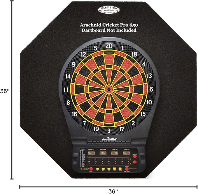 36 inch Professional Dart Board Backboard, Octagonal | Wall Protector | Dartboard Surround
