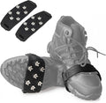 Crampon Traction Cleats Anti-Skid Traction Grips Crampons Spikes 7 Point Cleats for Footwear for Walking, Jogging, Hiking, Mountaineering Ice Snow Grips