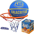 Non-Compress Size 7 (29.5”) Grooved Airless Silent Basketball & Indoor Hoop & Shooting Form Trainer Gift Set - for Quiet Dribbling and Indoor Shooting Training Kit