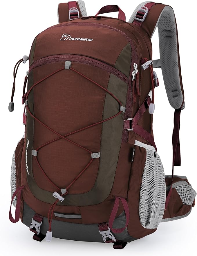 MOUNTAINTOP Hiking Backpack,Lightweight Travel Backpack for Men Women Outdoor Backpacking, Camping