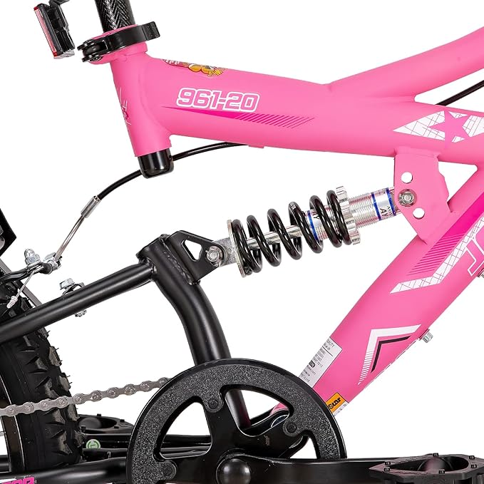 JOYSTAR 20 Inch Kids' Bike for Boys Girls Ages 7-13 Years Old, Dual-Suspension Kids Mountain Bike with Dual Handbrake & Kickstand, Multiple Colors