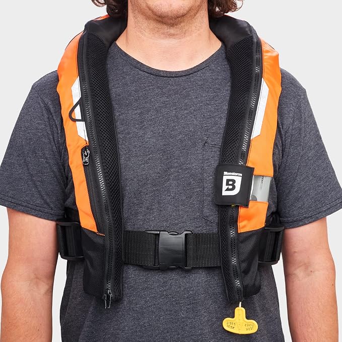 BLUESTORM Arcus 40 Automatic Inflatable PFD Life Jacket for Adults | US Coast Guard (USCG) Approved Life Vest