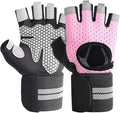 Weightlifting Gym Gloves for Men Women, Breathable Workout Gloves, Anti-Slip Exercise Gloves, Adjustable Wrist Support, Full Palm Protection, Lightweight