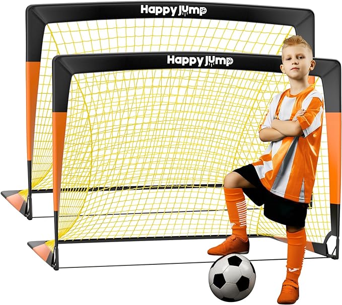 Soccer Goal 7'x5', 6.6‘x3.3', 5'x3.6', 4'x3', 3'x2.2' Soccer Net for Kids Backyard