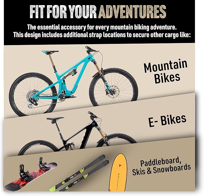 Send It. High Roller Tailgate Bike Pad V2 – Tailgate Pads for Trucks – Truck Bike Pad – Accessories for Mountain Bikers, BMX Bikes, Ebikes & More (Compact)