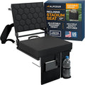 Folding Reclining Stadium Seats with Back Support for Bleachers, Bleacher Chairs with Back and Cushion Seating for Football, Camping Chair, Kayak Seat, Canoe, Paddle Board, Concerts, & Sports Events
