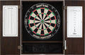 Viper by GLD Products Metropolitan Solid Wood Cabinet & Sisal/Bristle Dartboard Play-Ready Bundle