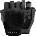 LIFECT Essential Breathable Workout Gloves, Weight Lifting Fingerless Gym Exercise Gloves with Curved Open Back, for Powerlifting, Women and Men, Size : Large