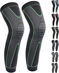 Full Leg Sleeves Long Compression Leg Sleeve Knee Sleeves Protect Leg, for Man Women Basketball, Arthritis Cycling Sport