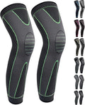 Full Leg Sleeves Long Compression Leg Sleeve Knee Sleeves Protect Leg, for Man Women Basketball, Arthritis Cycling Sport