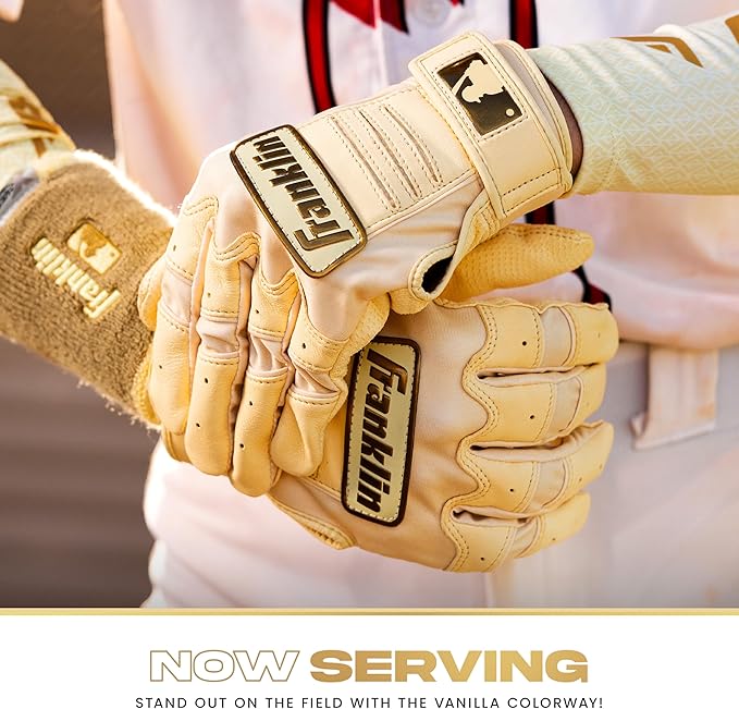 Franklin Sports MLB Baseball Batting Gloves - CFX Pro Adult + Youth - Baseball + Softball - Multiple Sizes + Colors