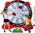 UBALANCE Giant Inflatable Dart Board for Adults, 6ft Outdoor Yard Games with 26 Sticky Balls, Soccer Tennis Golf Fun, Carnival Backyard Party & Lawn Sports