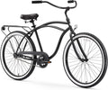 sixthreezero Around The Block Men's Beach Cruiser Bike, Hybrid Bicycle with Rear Rack