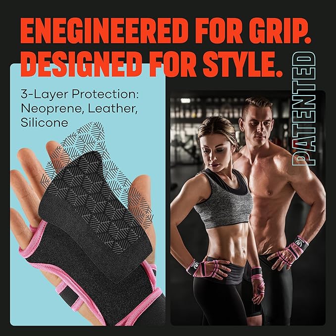 Mava Sports Weight Lifting Gloves with Wrist Support, Work Out Gloves, Gym Gloves - Great for Cross Training, Pull Ups, Calisthenics and Gym, Workout Gloves for Men & Women