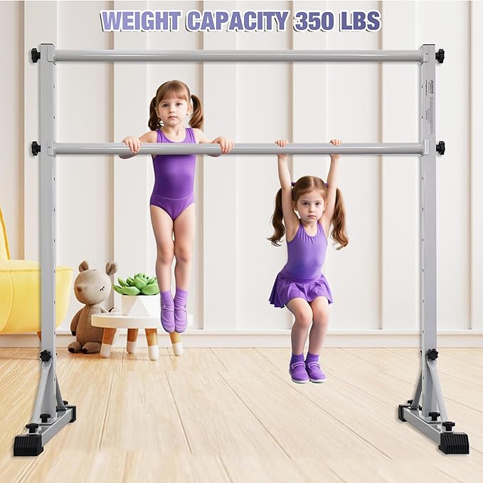 Adjustable Ballet Barre,Portable Dance bar,Fitness Equipment for Dance & Balance Excercise,Super Sturdy for Balance Workout,Weight Limit 250 LBS