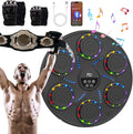 Music Boxing Machine Smart Bluetooth Boxing Equipment for Adults and Kids Home Gym Workout Exercise（2 Pairs of Gloves） (‎Colorful Light)