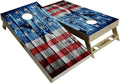 American Flag Series - Premium Cornhole Boards w Cupholders and a Handle - Includes 2 Regulation 4' x 2' Cornhole Boards w Premium Birch Plywood and 8 Cornhole Bags
