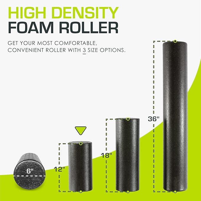 ProsourceFit High Density Foam Rollers 36 - inches Long,Firm Full Body Athletic Massage Tool for Back Stretching, Yoga, Pilates, Post Workout Muscle Recuperation
