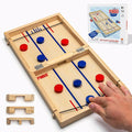 Pinbo The Classic Slingshot Game | Fast Action Foldable 2-Player Tabletop Wooden Game for Kids & Adults | Great for Travel & Game Night | Three Gates Included