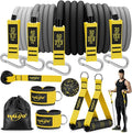 WALITO Resistance Bands Set - Exercise Bands with Handles, Door Anchor, Legs Ankle Straps, for Heavy Resistance Training, Physical Therapy, Muscle Training, Yoga, Home Workouts