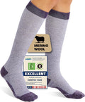 Merino Wool Compression Socks for Women Men, 15-20 mmHg, Soft & Breathable for Travel, Running, Pregnancy