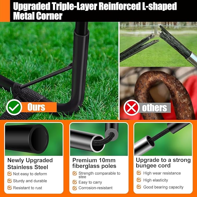 Kids Soccer Goals for Backyard Set - 2 Pack of Portable Pop Up Soccer Nets with Ball,Cones,Complete Training Equipment Kit for Toddler,Youth,Kids Age 3-14,Outdoor Sports Game