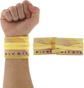 PICSIL Adjustable Wrist Support, Premium Fabric Weightlifting and Yoga Sweat Bands for Gym, for Women and Men, 1 Pair