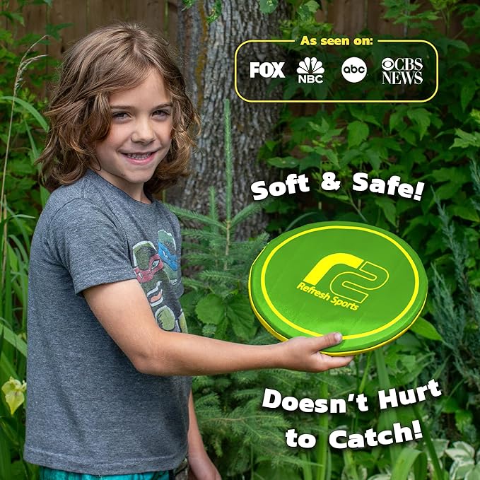 Soft Flying Disc – Fun Outdoor Toy for Kids, Teens & Adults – Easy to Catch - Fun Christmaas Gifts for Kids - Pool & Beach Games – Holiday Present Stocking Stuffer for Boys & Girls Ages 3 4 5 6–12+