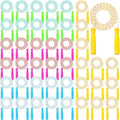 Aoriher 80 Pcs Jump Rope Bulk Kids 7.22 ft Adjustable Stripe Skipping Rope Outdoor Exercise Fitness Equipment for Back to School Class Playground Activities Set, 4 Colors