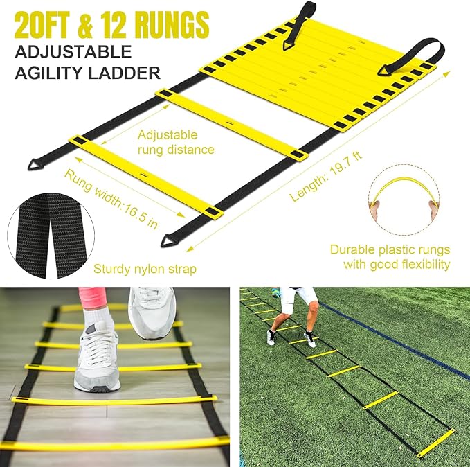 Kids Soccer Goals for Backyard Set, Portable Toddler Soccer Goal 2 of 4x3 ft, 6x4 ft, 7x5 ft, Soccer Training Equipment, Pop Up Soccer Net Kit with Size 4 Soccer Ball, Youth Games, Outdoor Sports Play