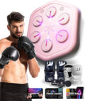 2025 Upgraded Smart Music Boxing Machine, Professional Online Boxing Lessons for Sculpting Fat Burning - 24H Standby, 160 Synced LED Lights, Wall-Mount Punching Bag for Home Gym