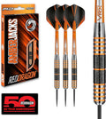 RED DRAGON Amberjack Series Darts Set with Flights and Shafts (Stems)