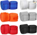 Junkin 6 Pairs Boxing Hand Wraps for Boxing Wraps Wrist Pugilism Handwraps for Men Women Kickboxing Muay Thai MMA
