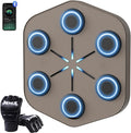 Music Boxing Machine L1, Smart Punching Machine with Beat-Synced & Custom Lights | APP Control | Supports Phone, Speaker & Headphone Playback | Wall-Mounted Trainer for Home Gym Workout