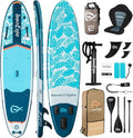 InnoExpo 11' Inflatable Stand Up Paddle Boards with Premium Accessories, Wide Stable SUP Paddle Board Design, Non-Slip Comfort Deck for Youth & Adults