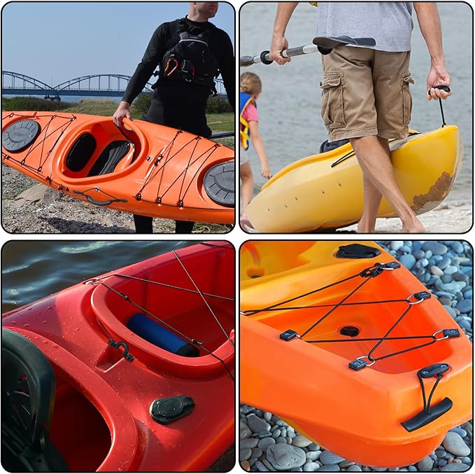 Kayak Seat with Back Support, Thickened Padded Deluxe Canoe Seat with Adjustable Straps Accessory for Kayaking Canoeing Rafting Fishing
