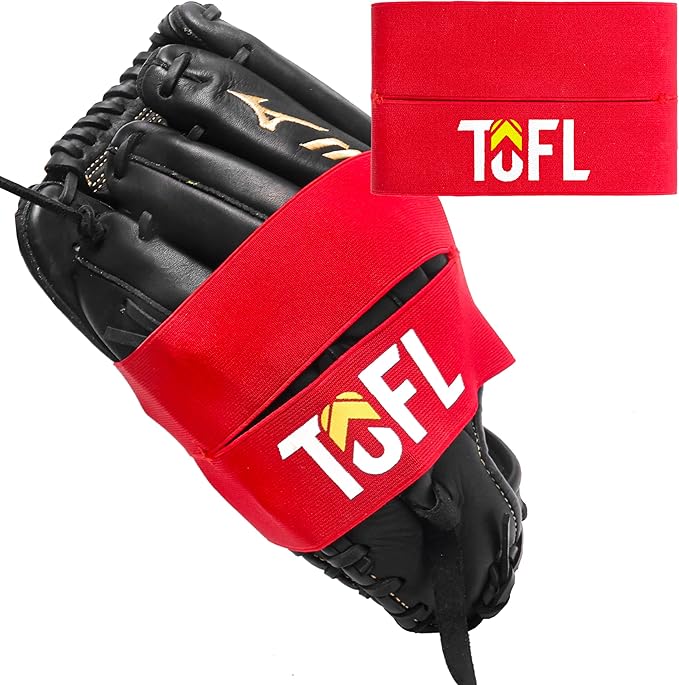 TOFL Baseball Glove Wrap | Premium Elastic Band for Perfect Glove Shape, Break-in & Maintenance | Shape Locker for Men’s & Women’s Softball, Adult & Youth Baseball Mitts, Fits Big & Small Sizes
